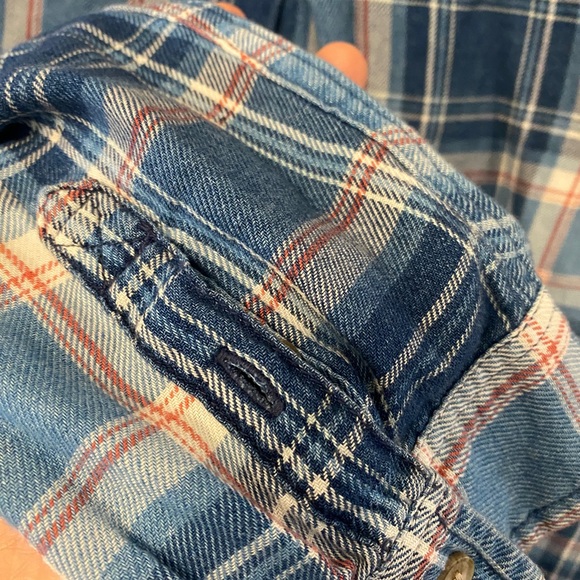 American Eagle Plaid Button Down Shirt - Women’s Size M Boyfriend Fit - Picture 5 of 6